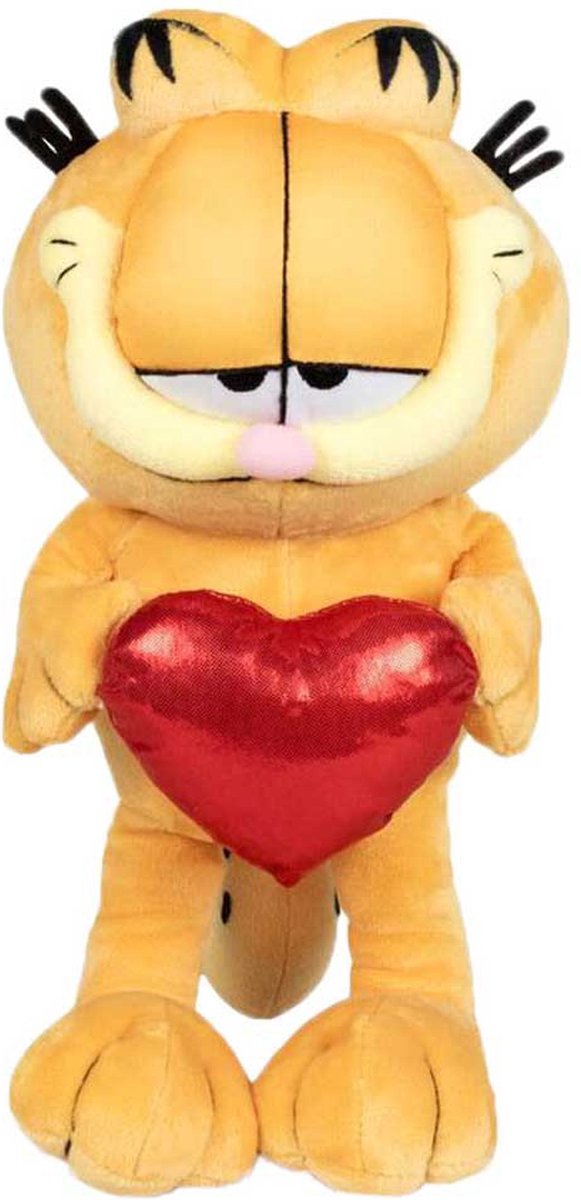 Garfield met Hart Pluche Knuffel Kat 25 cm {Speelgoed Knuffeldier Knuffelpop voor jongens meisjes kinderen | Garfield Kat Plush Toy}